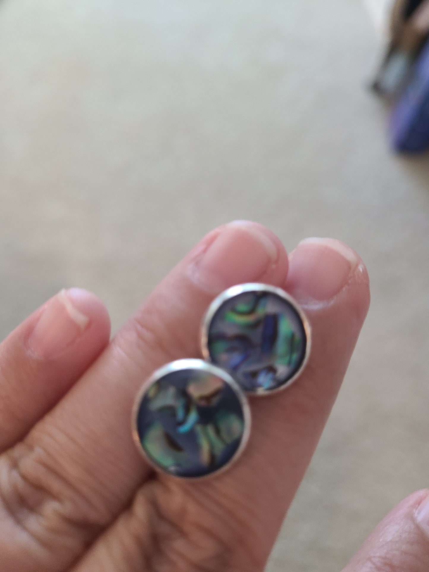 Abalone Stud Earring