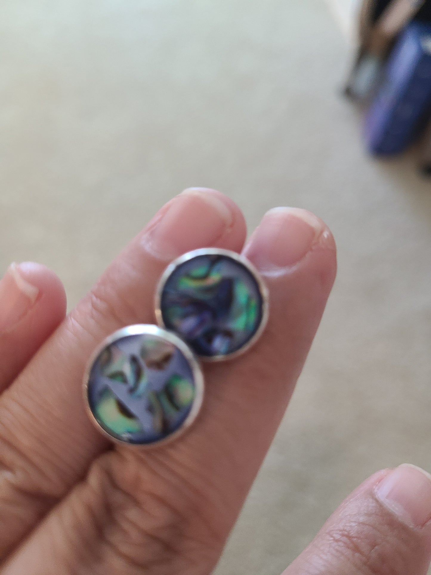 Abalone Stud Earring