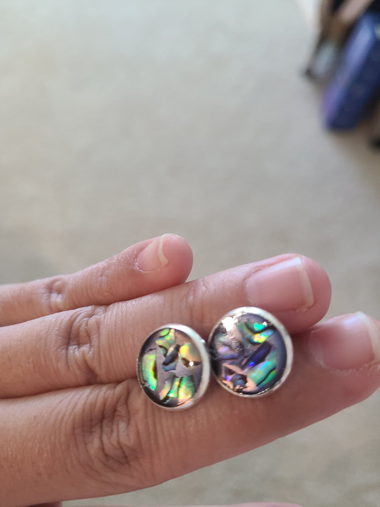 Abalone Stud Earring