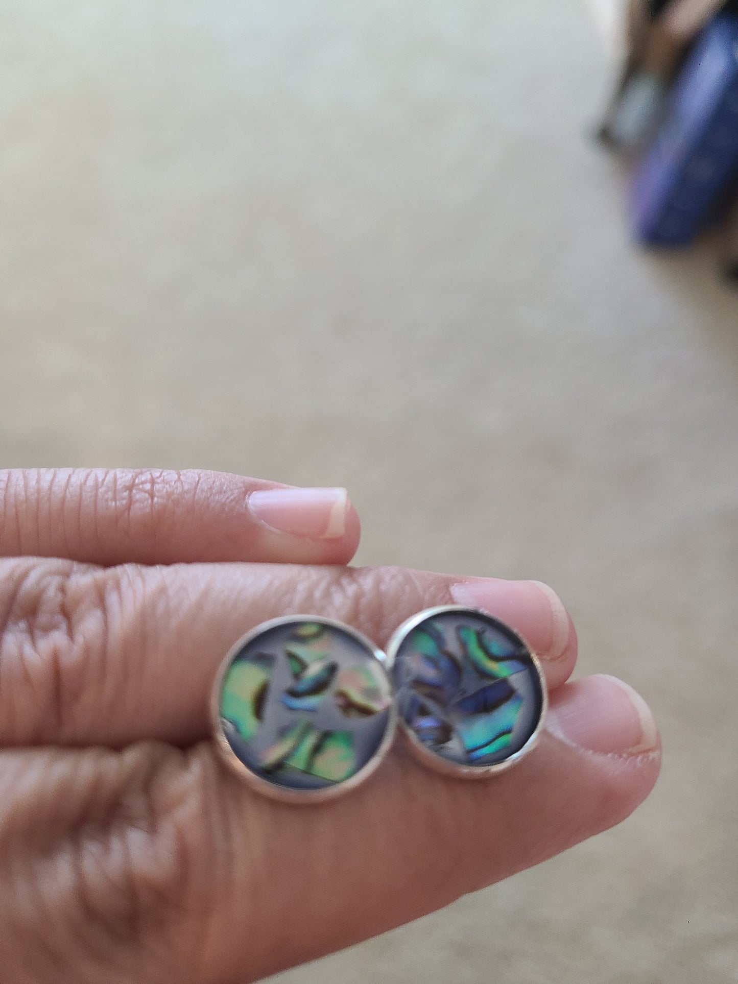 Abalone Stud Earring