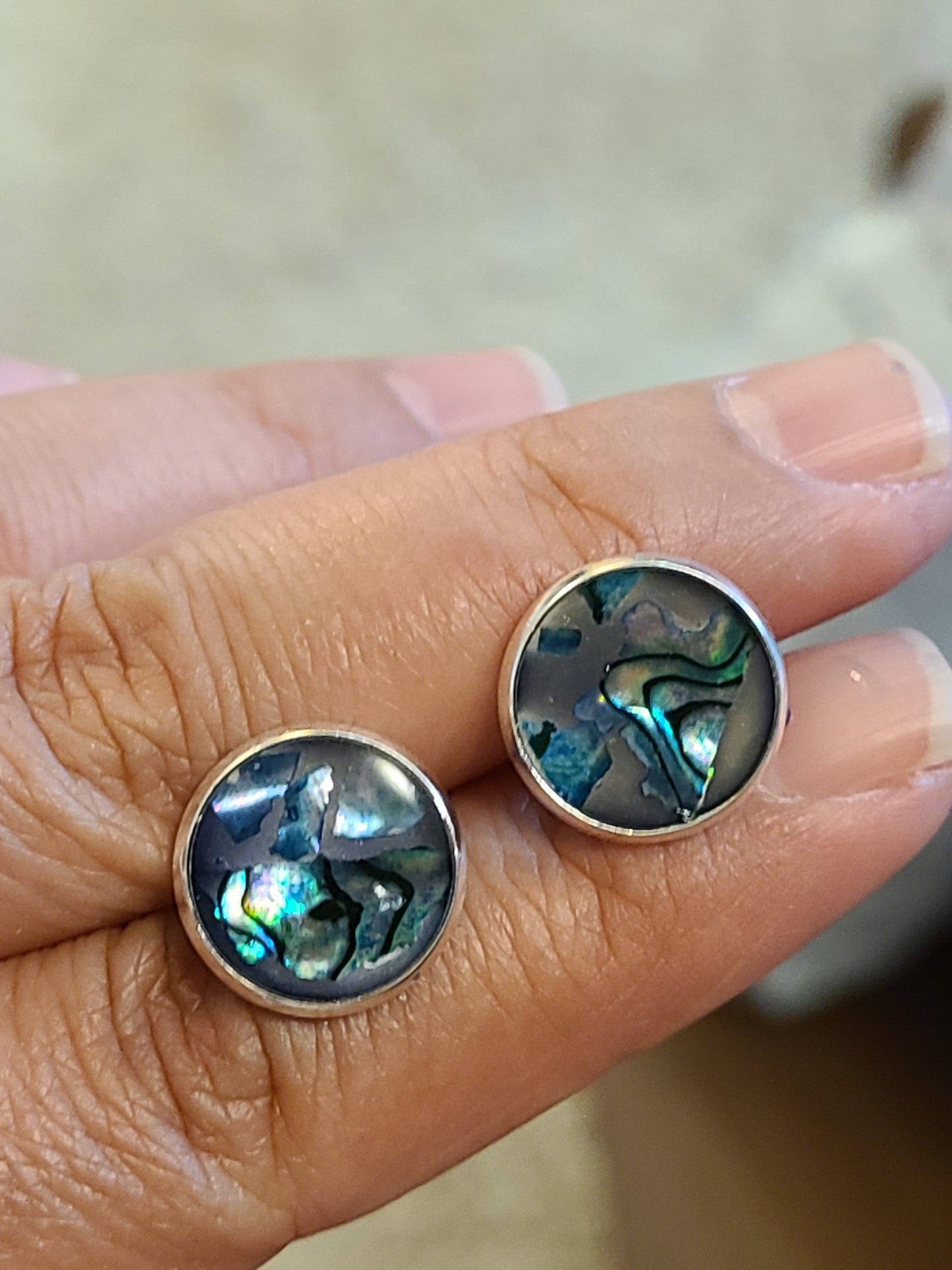 Abalone Stud Earring
