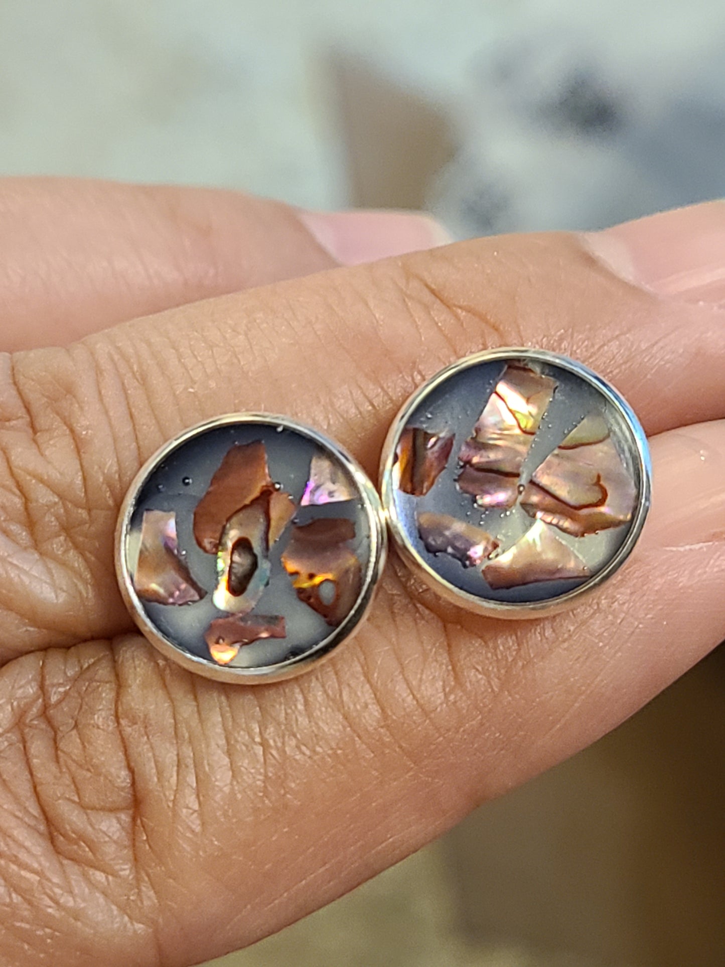 Abalone Stud Earring