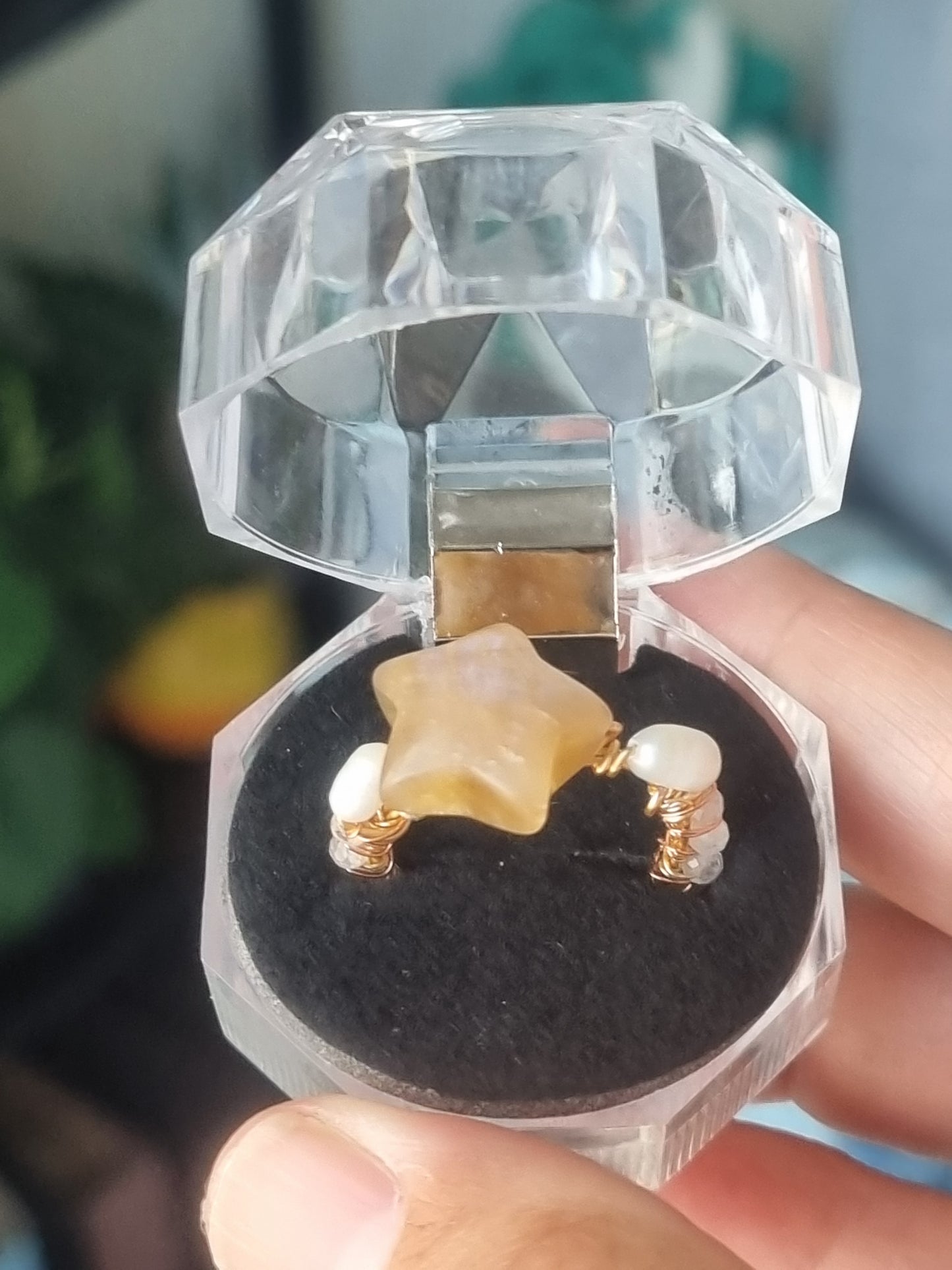 Yellow Moonstone Star