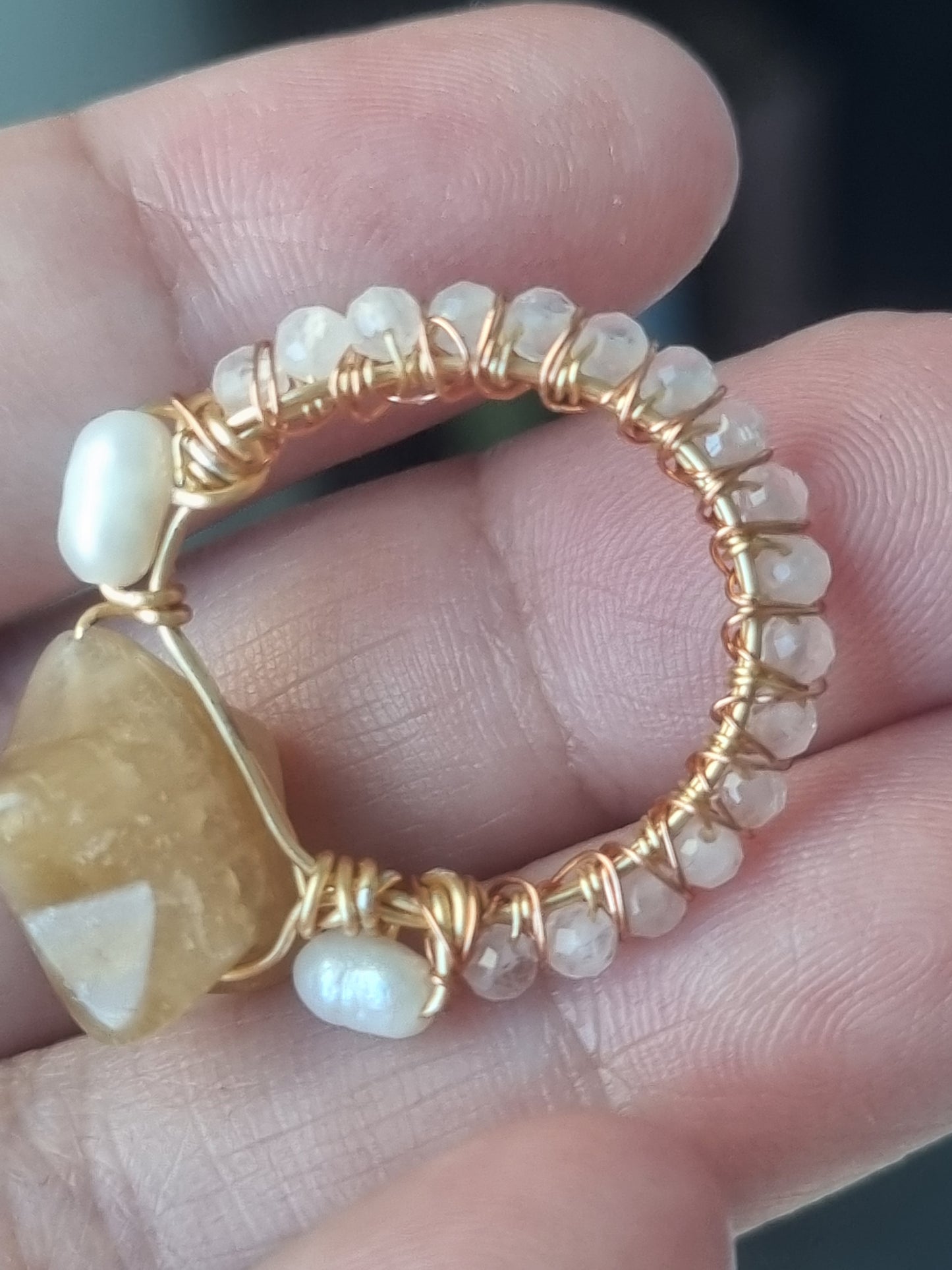 Yellow Moonstone Star