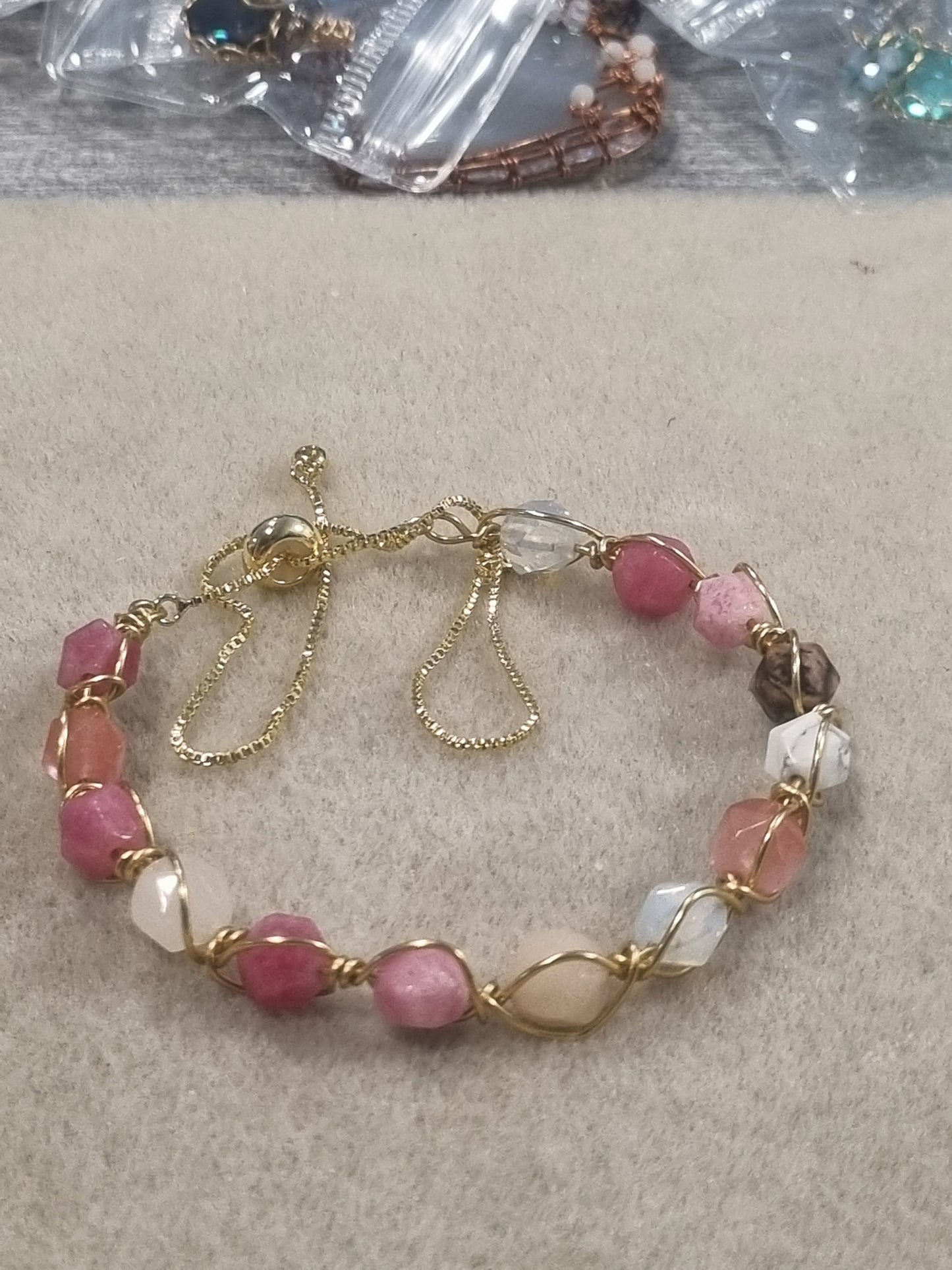 Braided Stone Bangles