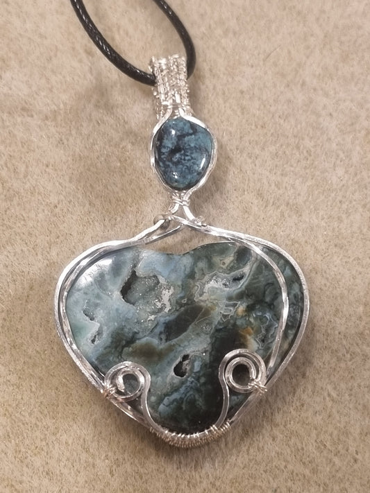 Agate and Chinese Turquoise