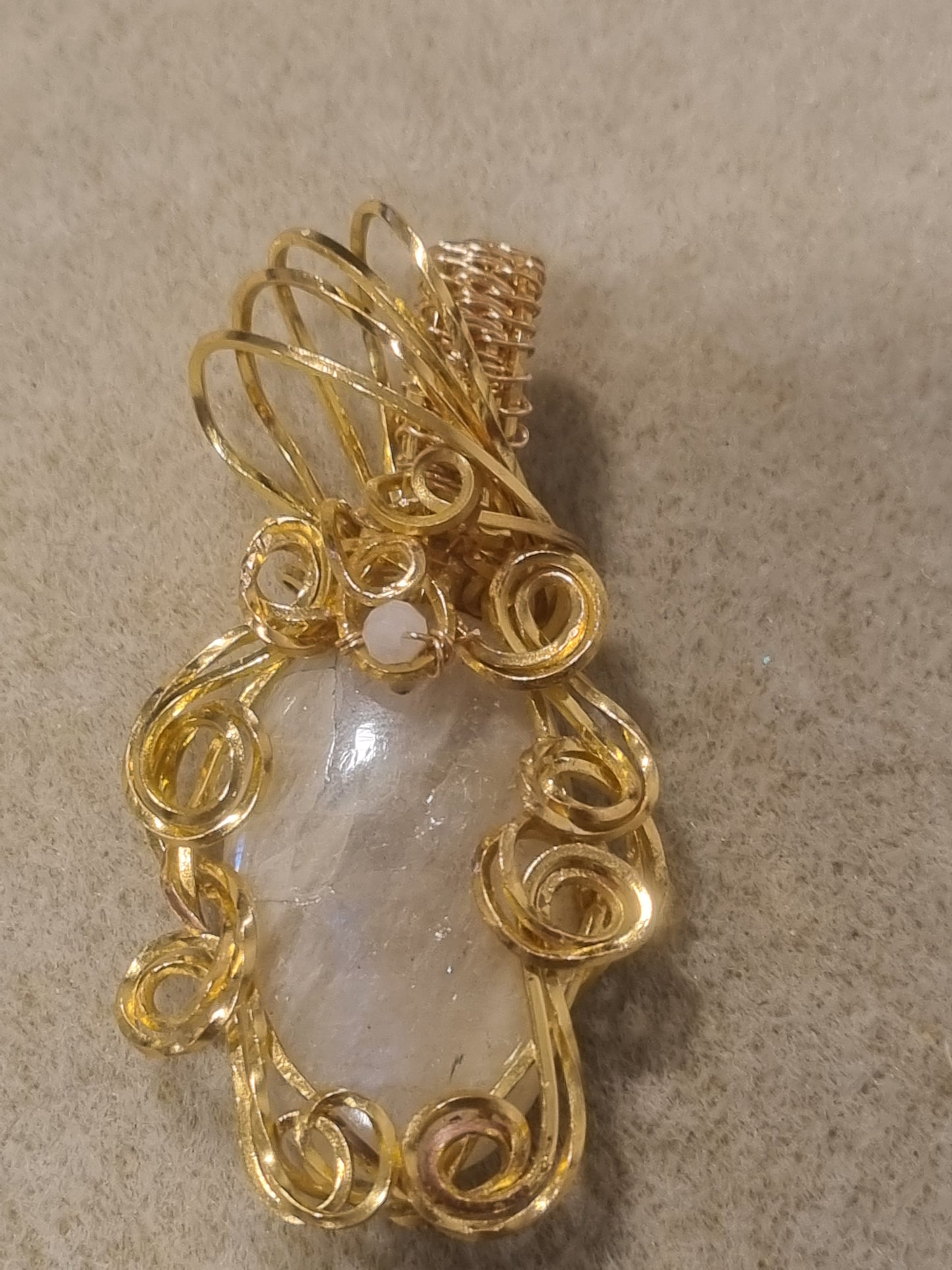 Cracked Yellow Moonstone