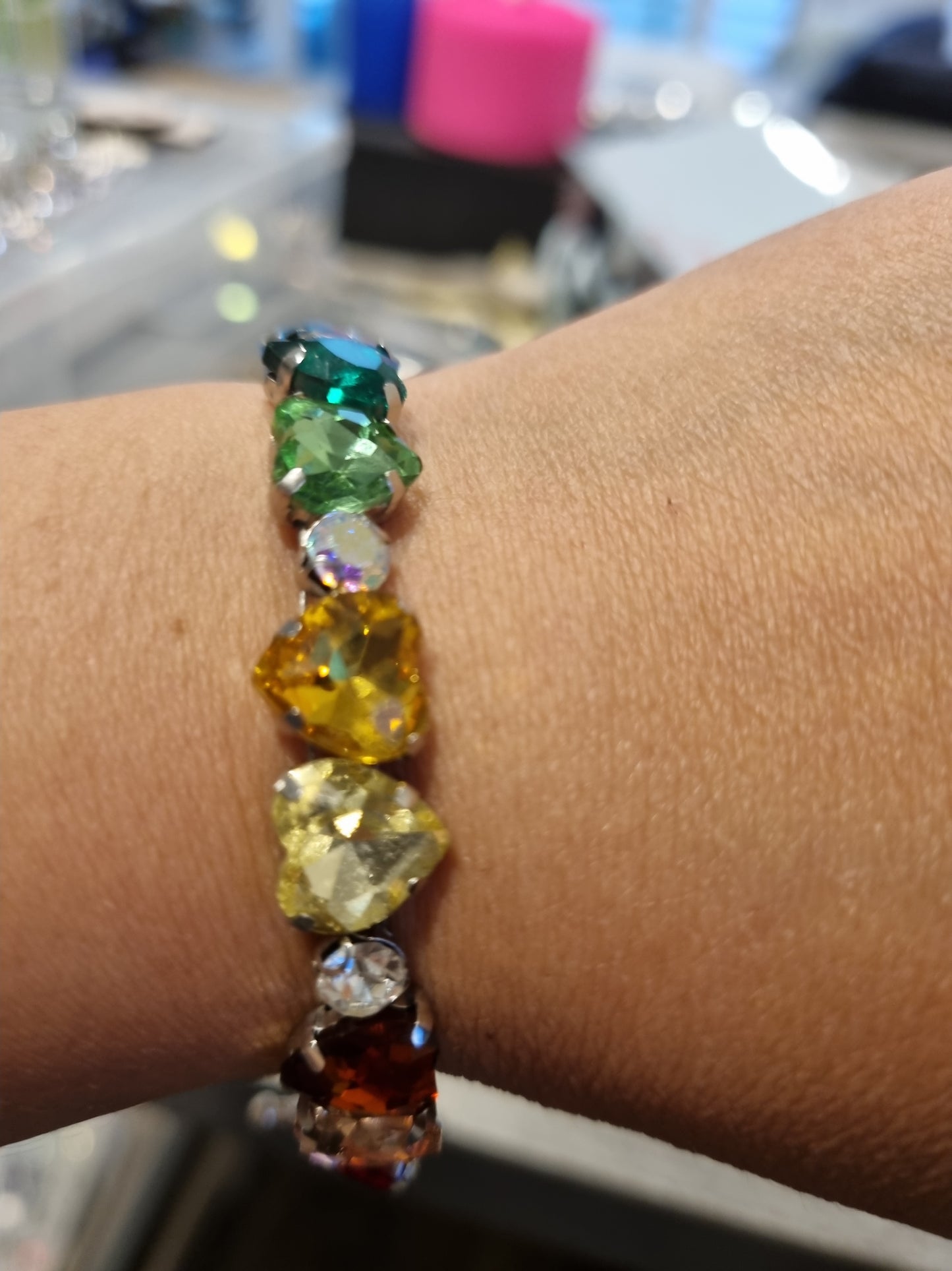 Glass Rhinestone Bangles