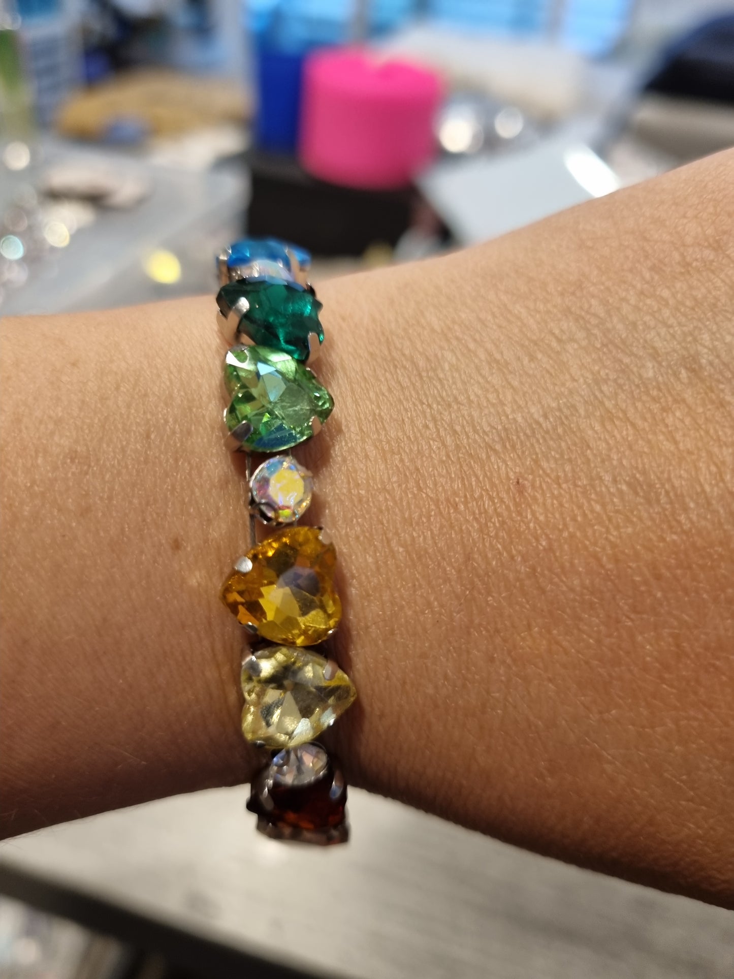 Glass Rhinestone Bangles