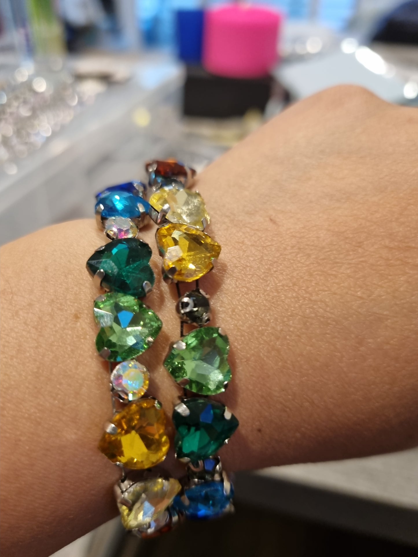 Glass Rhinestone Bangles