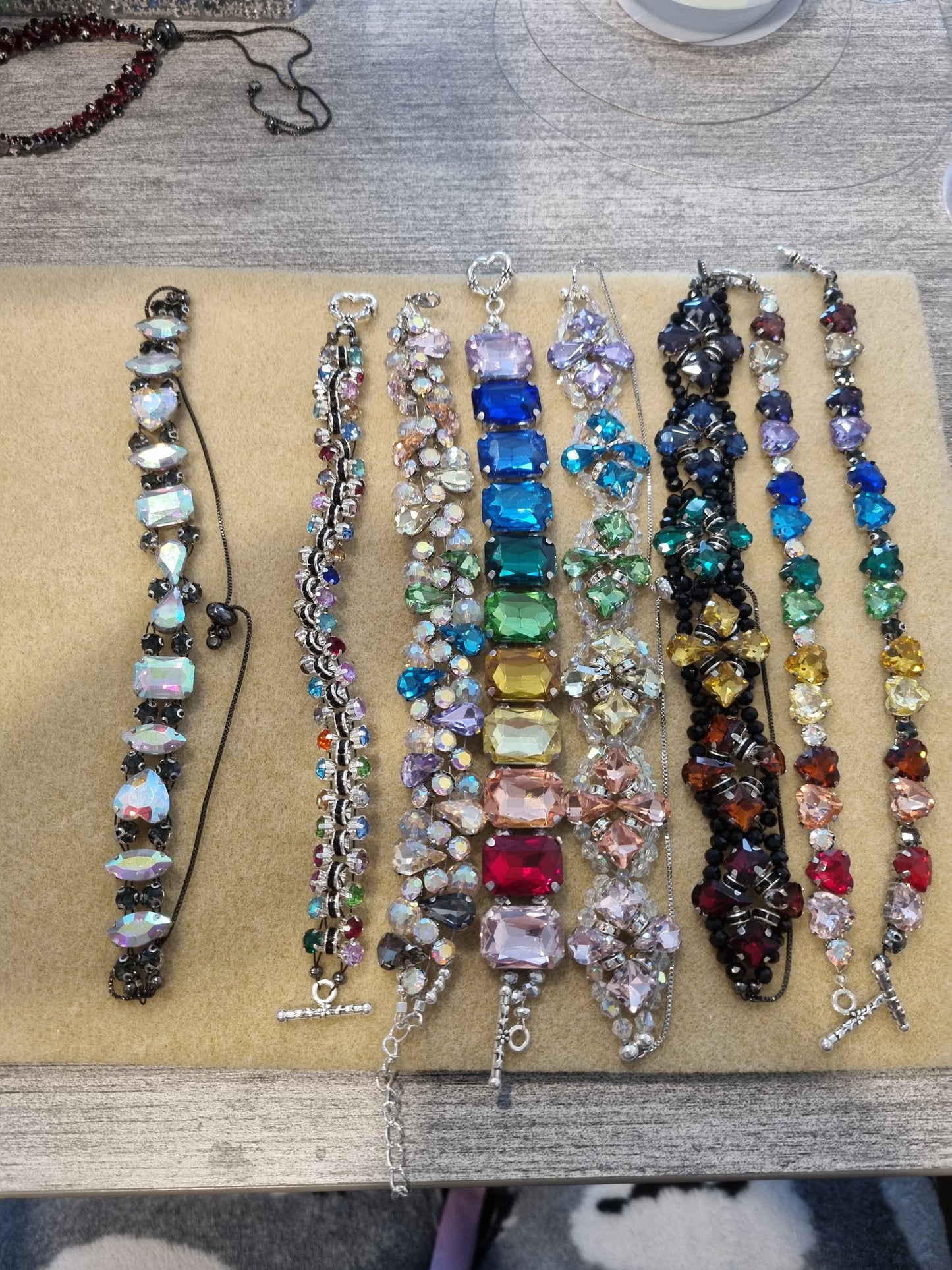 Glass Rhinestone Bangles