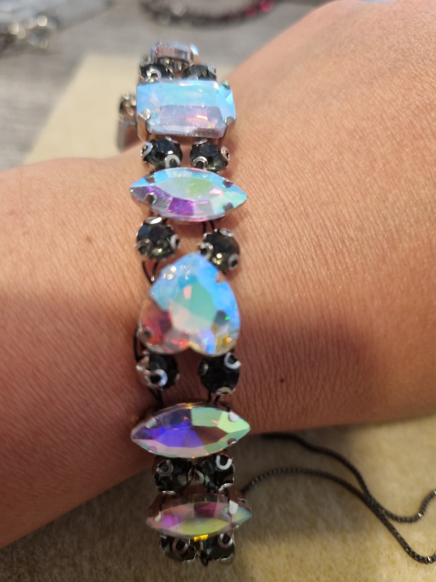 Glass Rhinestone Bangles