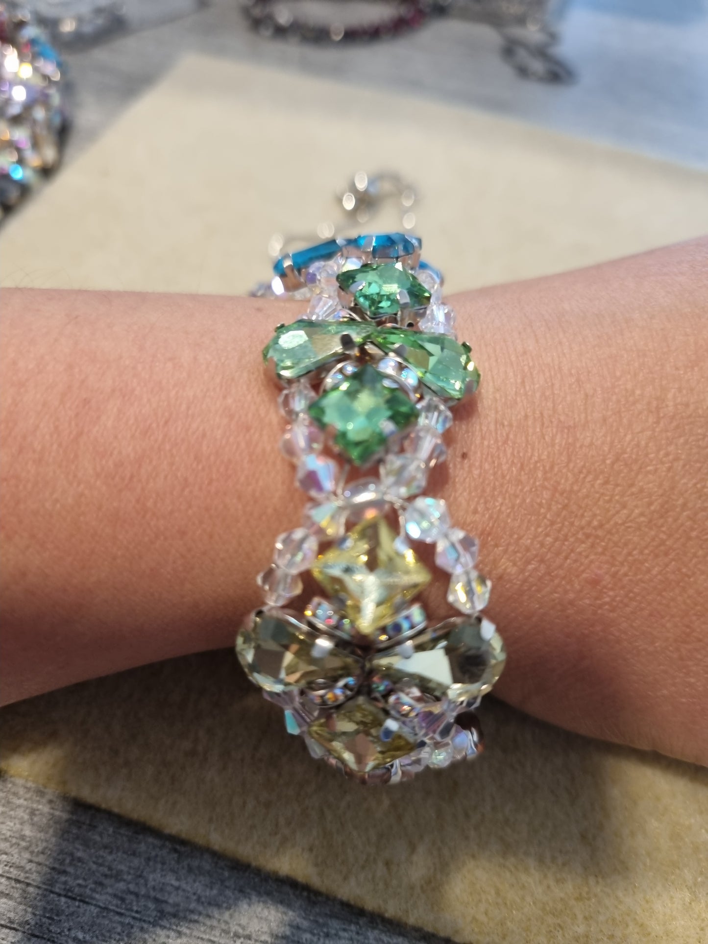 Glass Rhinestone Bangles