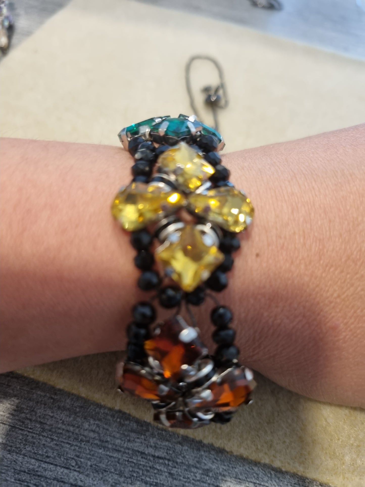 Glass Rhinestone Bangles