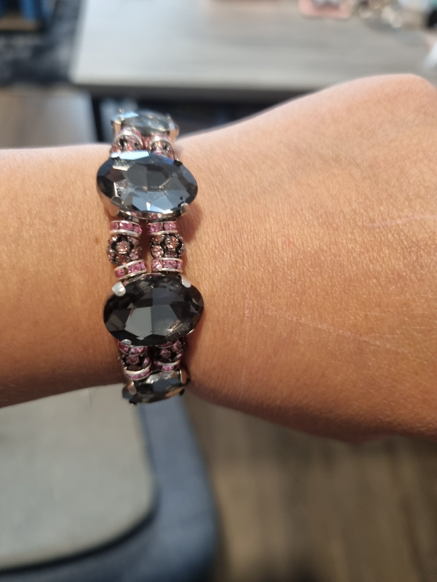 Glass Rhinestone Bangles