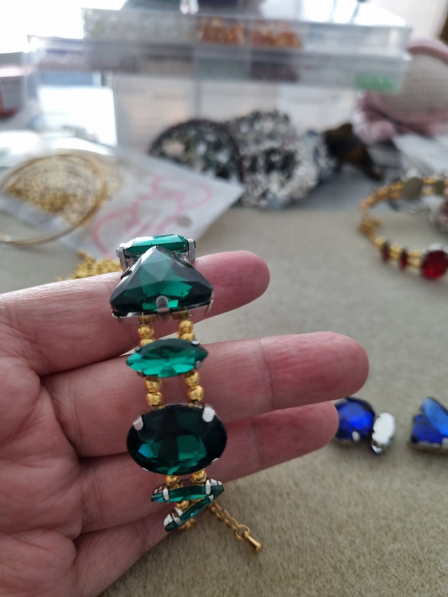 Glass Rhinestone Bangles