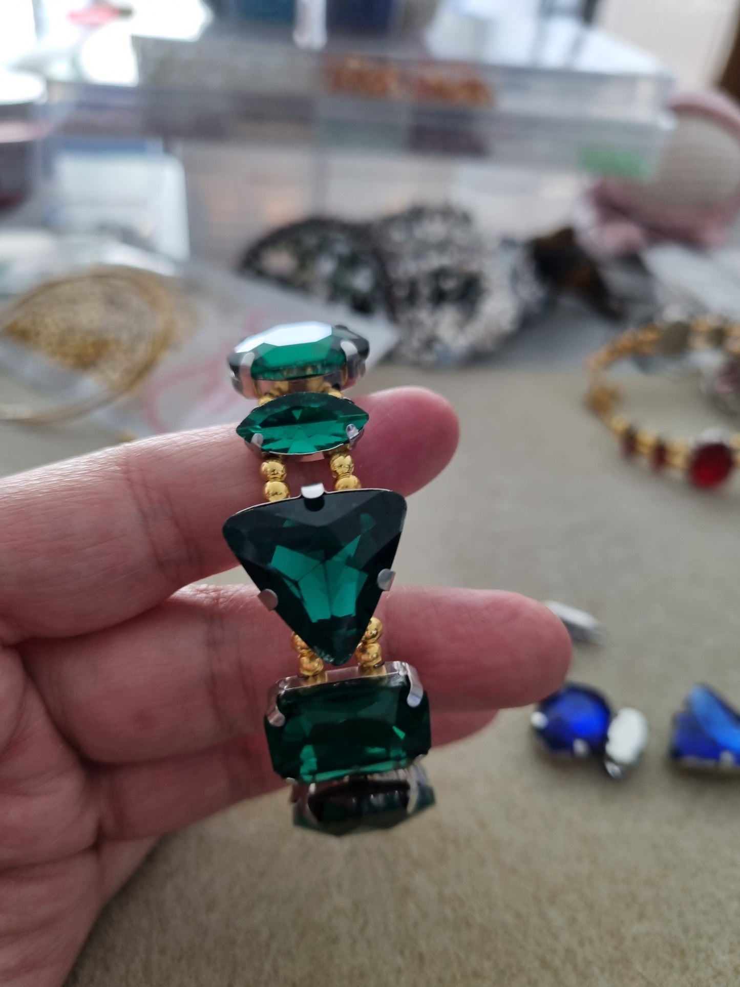 Glass Rhinestone Bangles