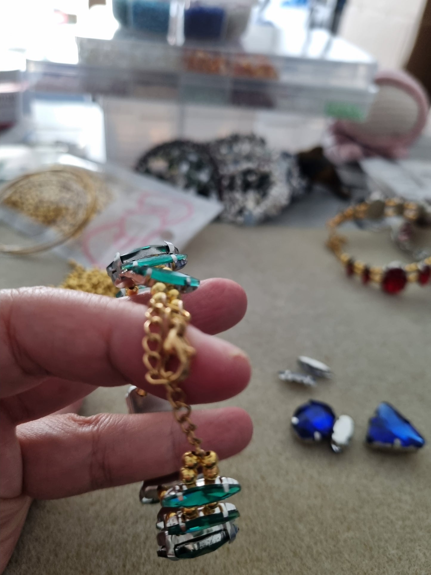 Glass Rhinestone Bangles