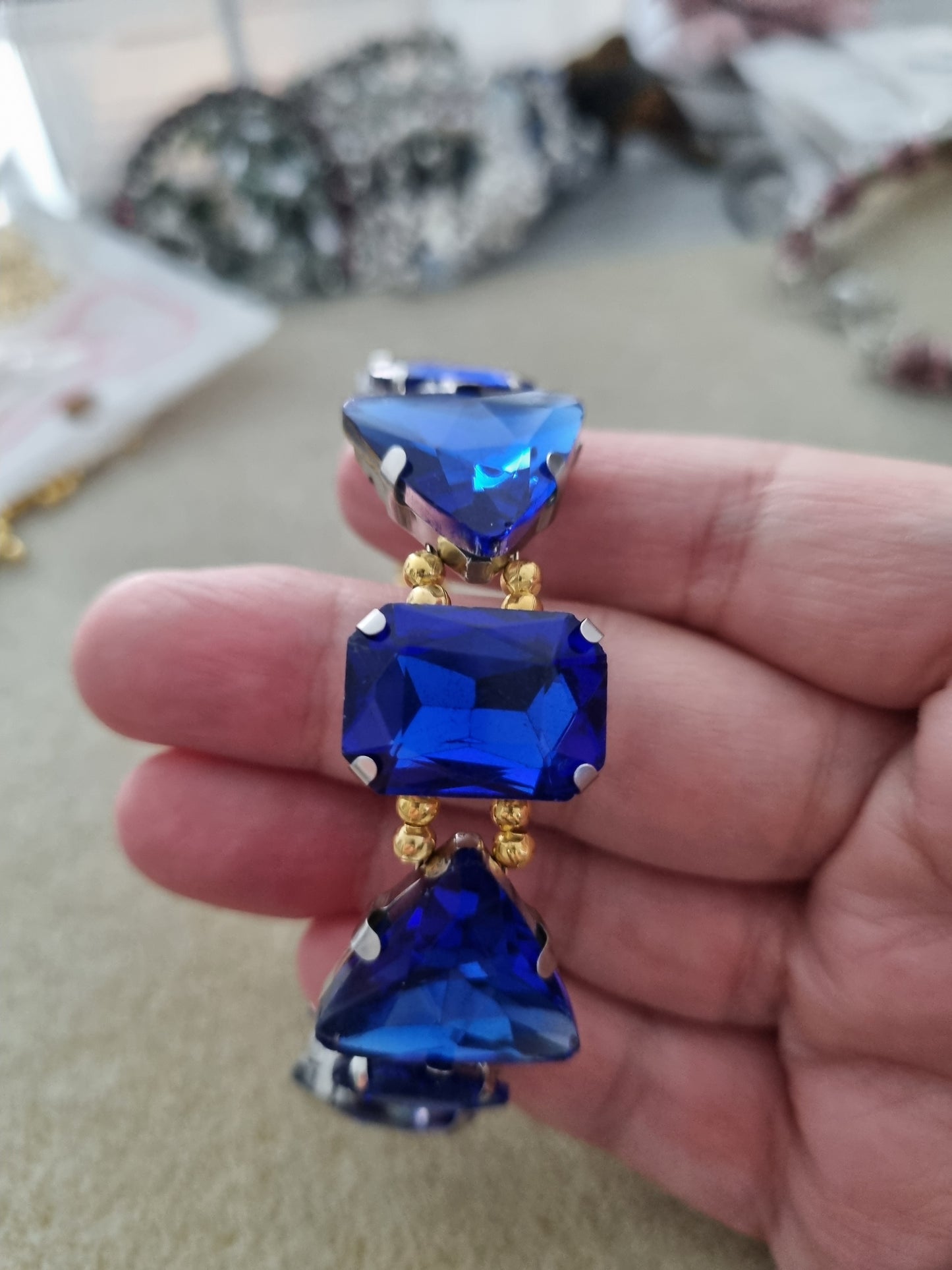 Glass Rhinestone Bangles