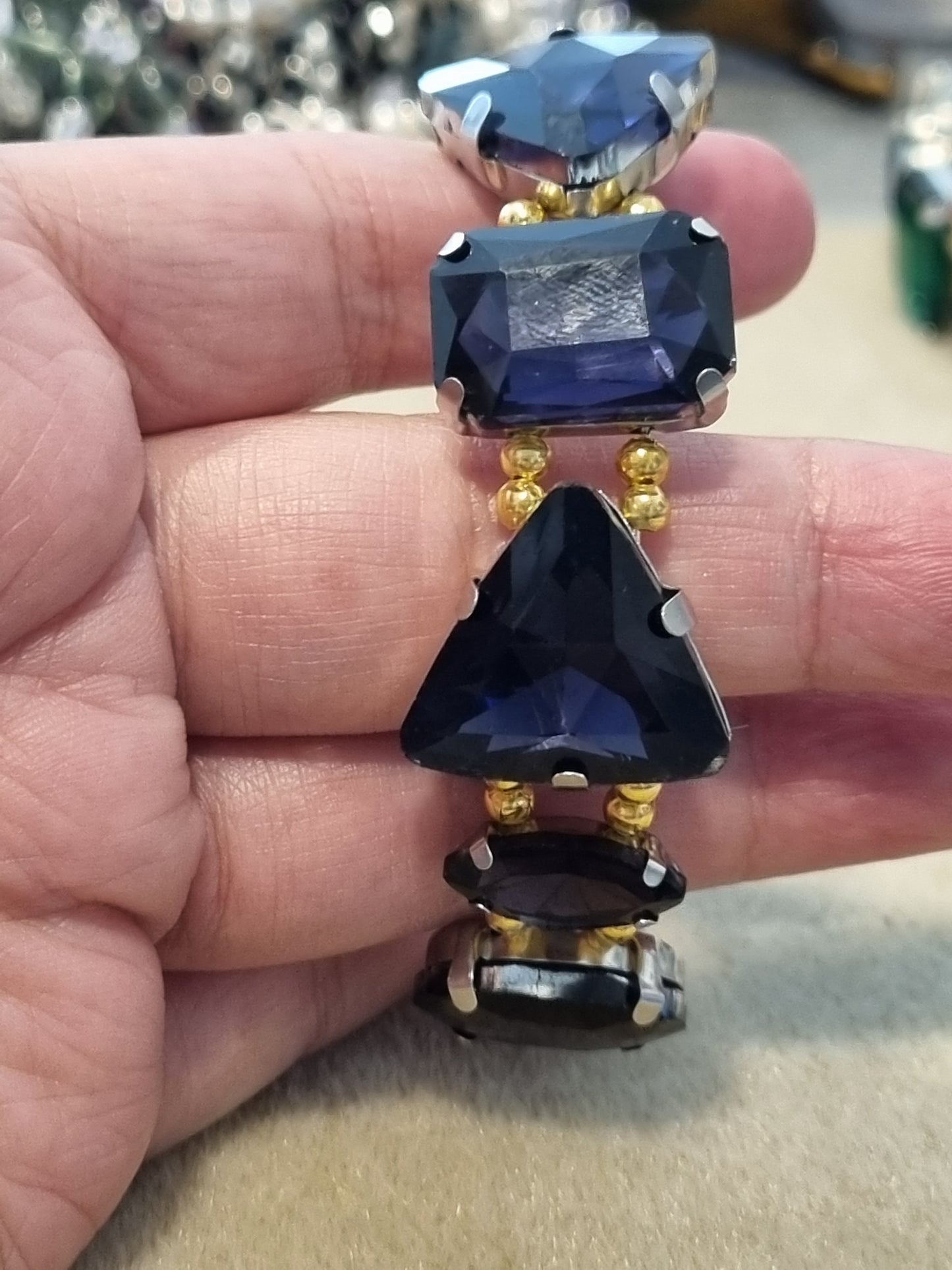 Glass Rhinestone Bangles