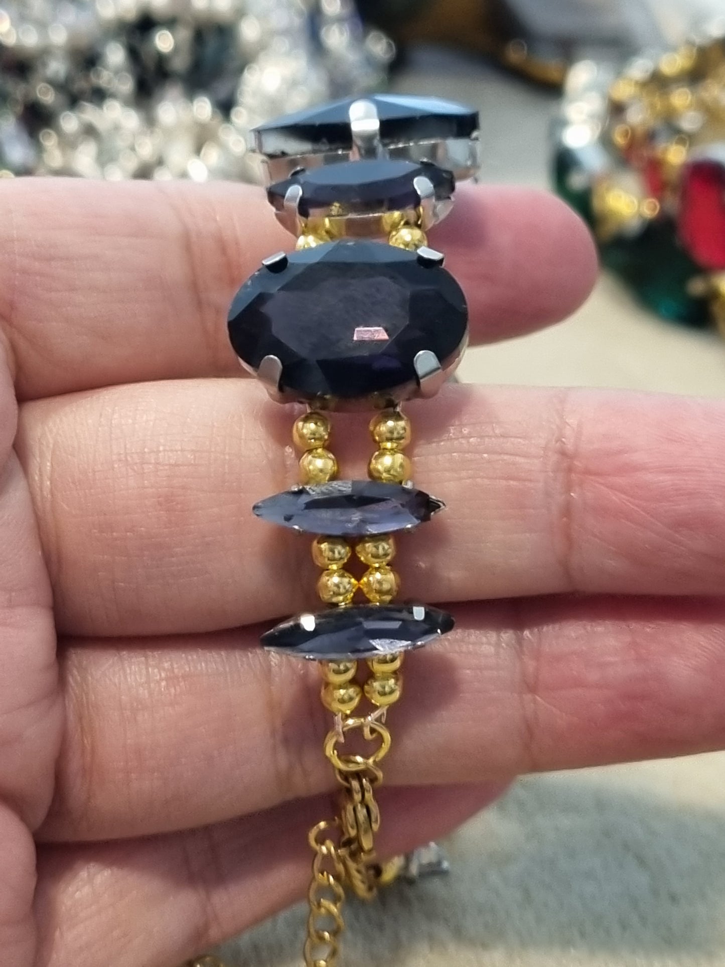 Glass Rhinestone Bangles