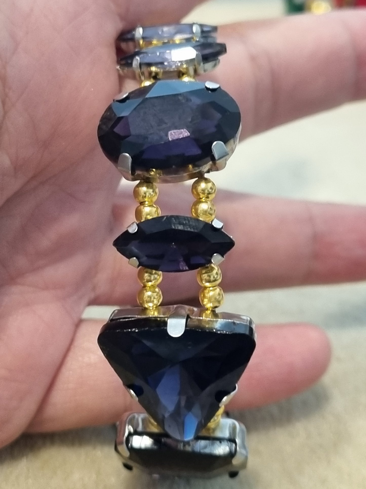 Glass Rhinestone Bangles