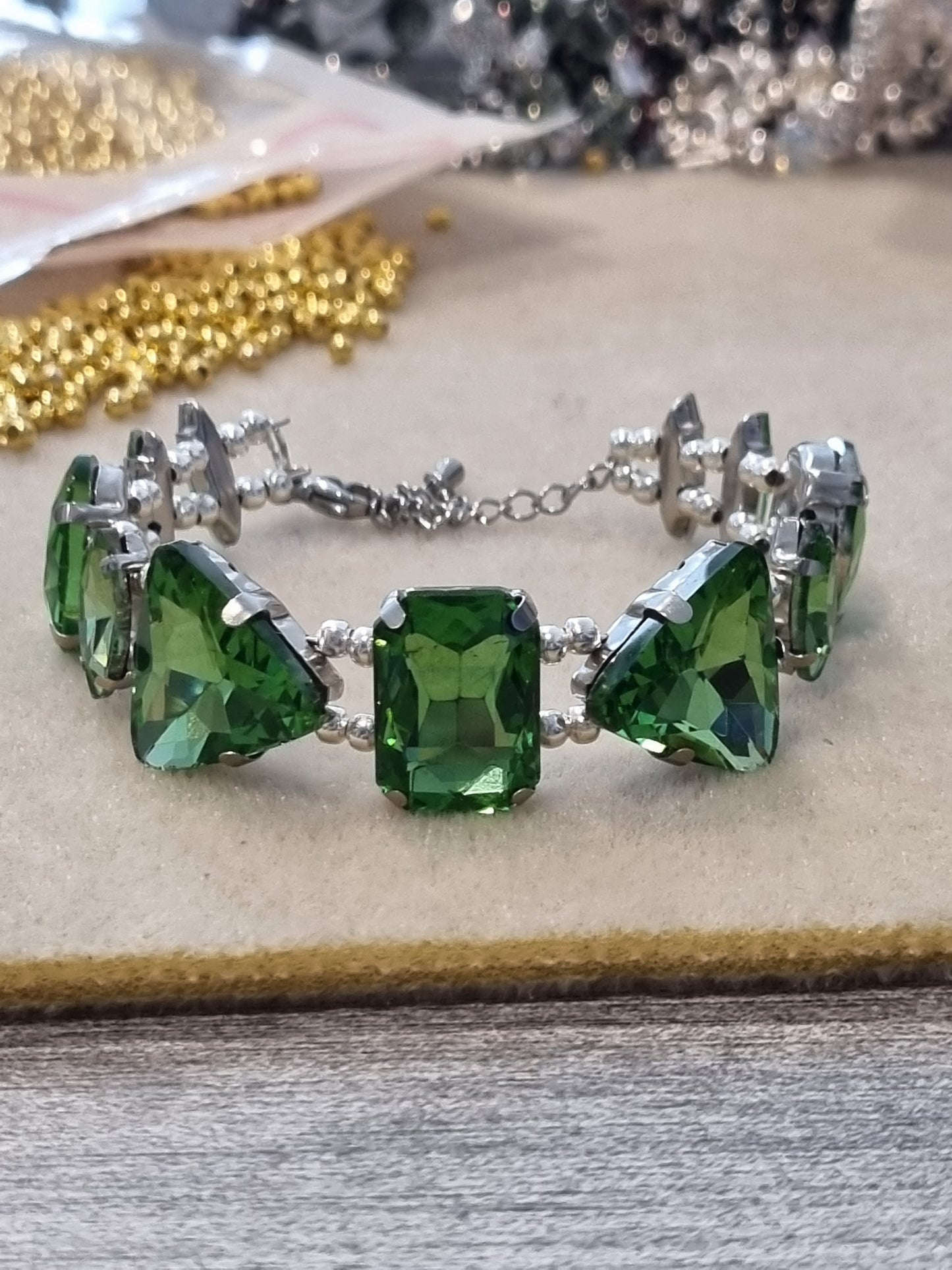 Glass Rhinestone Bangles