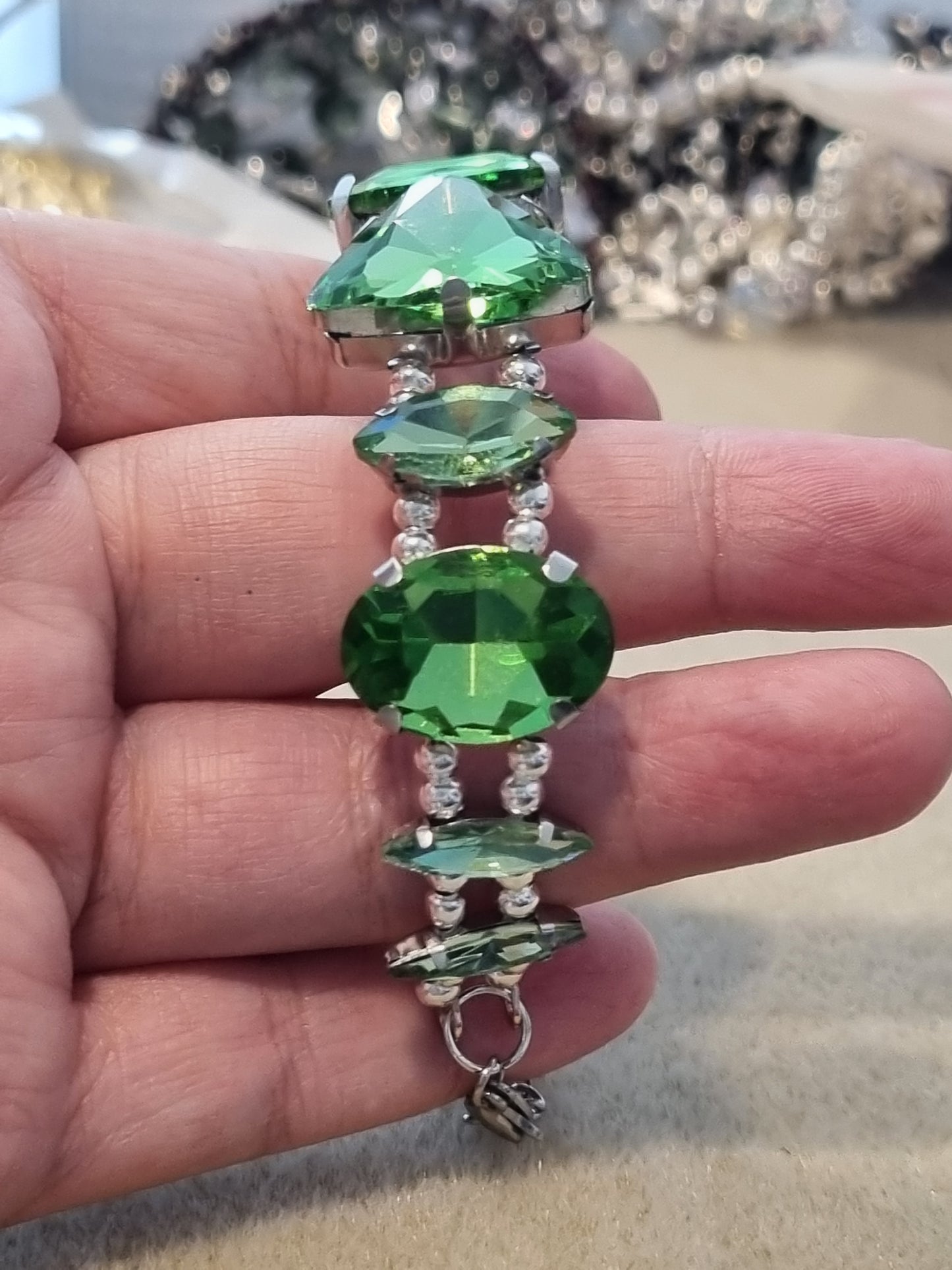 Glass Rhinestone Bangles