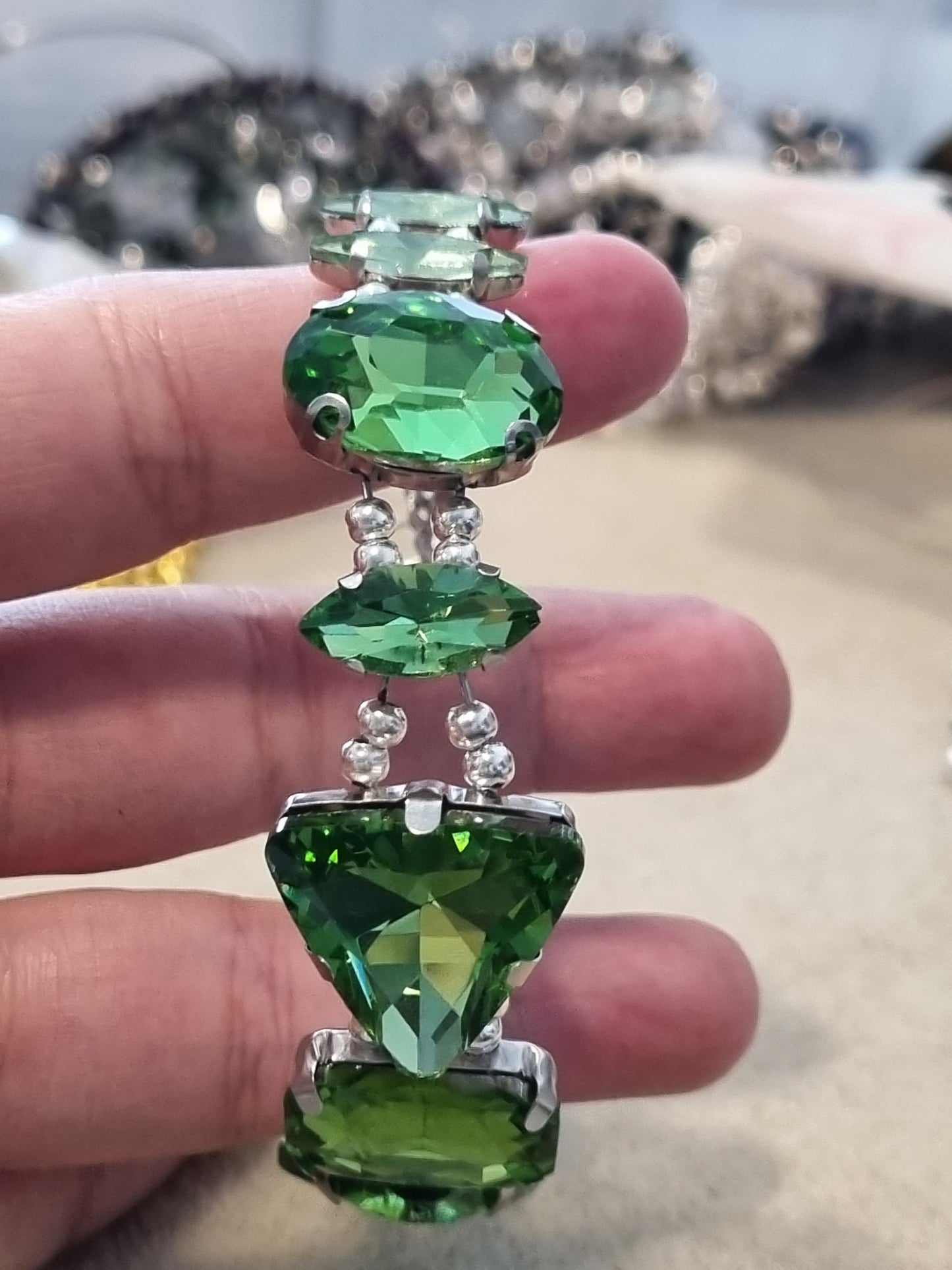 Glass Rhinestone Bangles