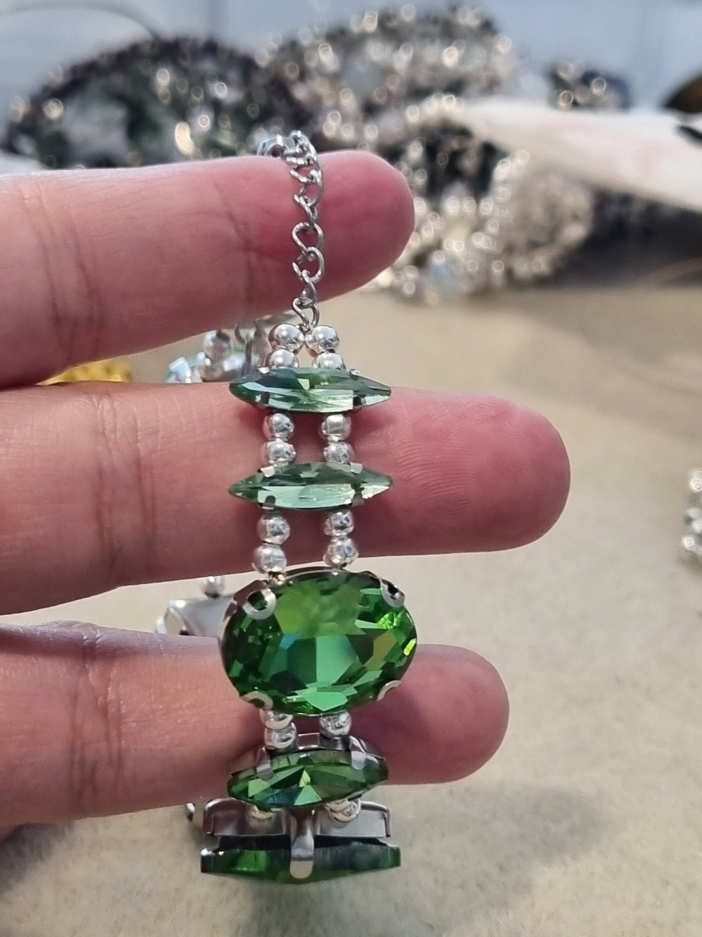 Glass Rhinestone Bangles