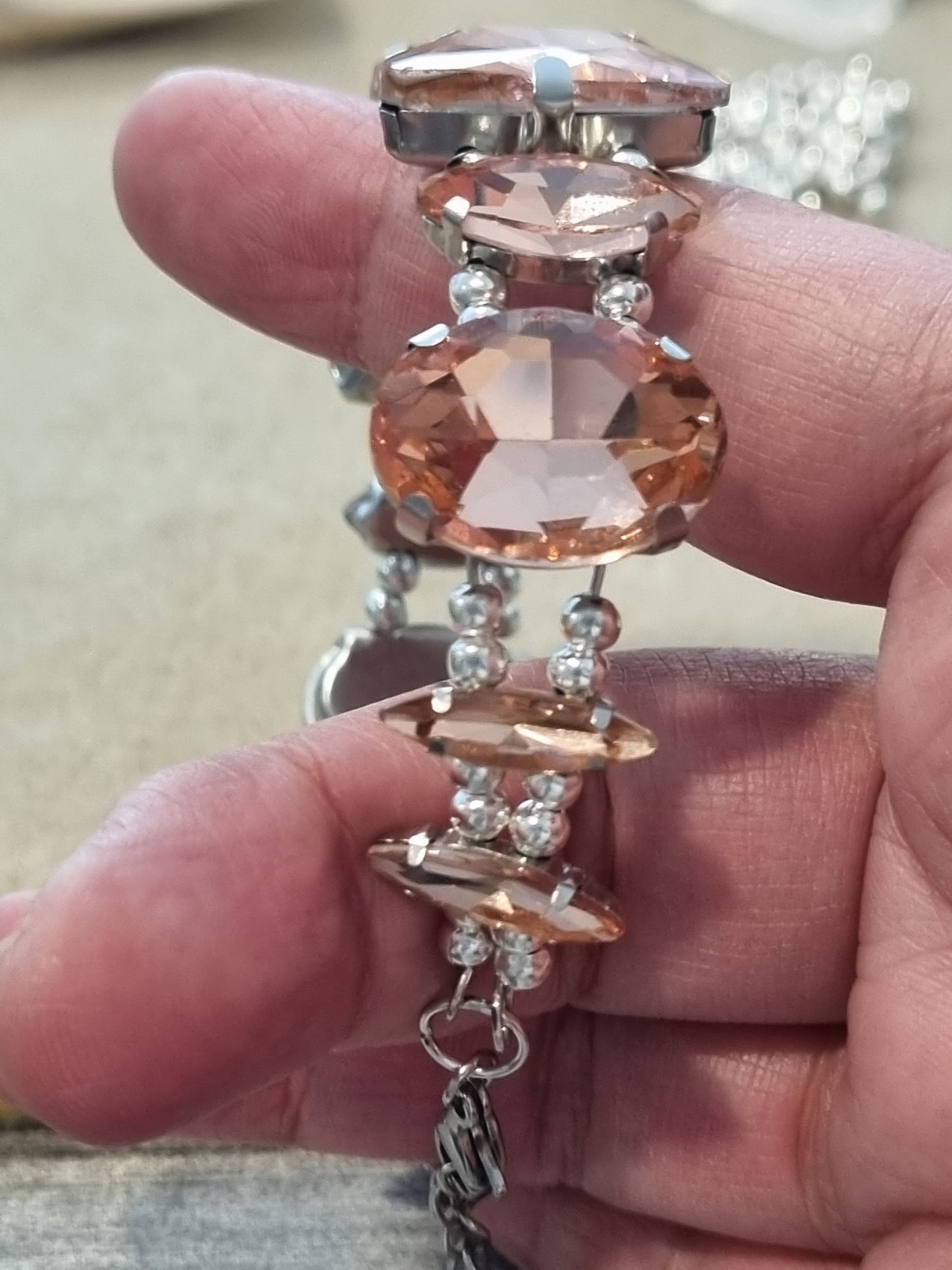 Glass Rhinestone Bangles