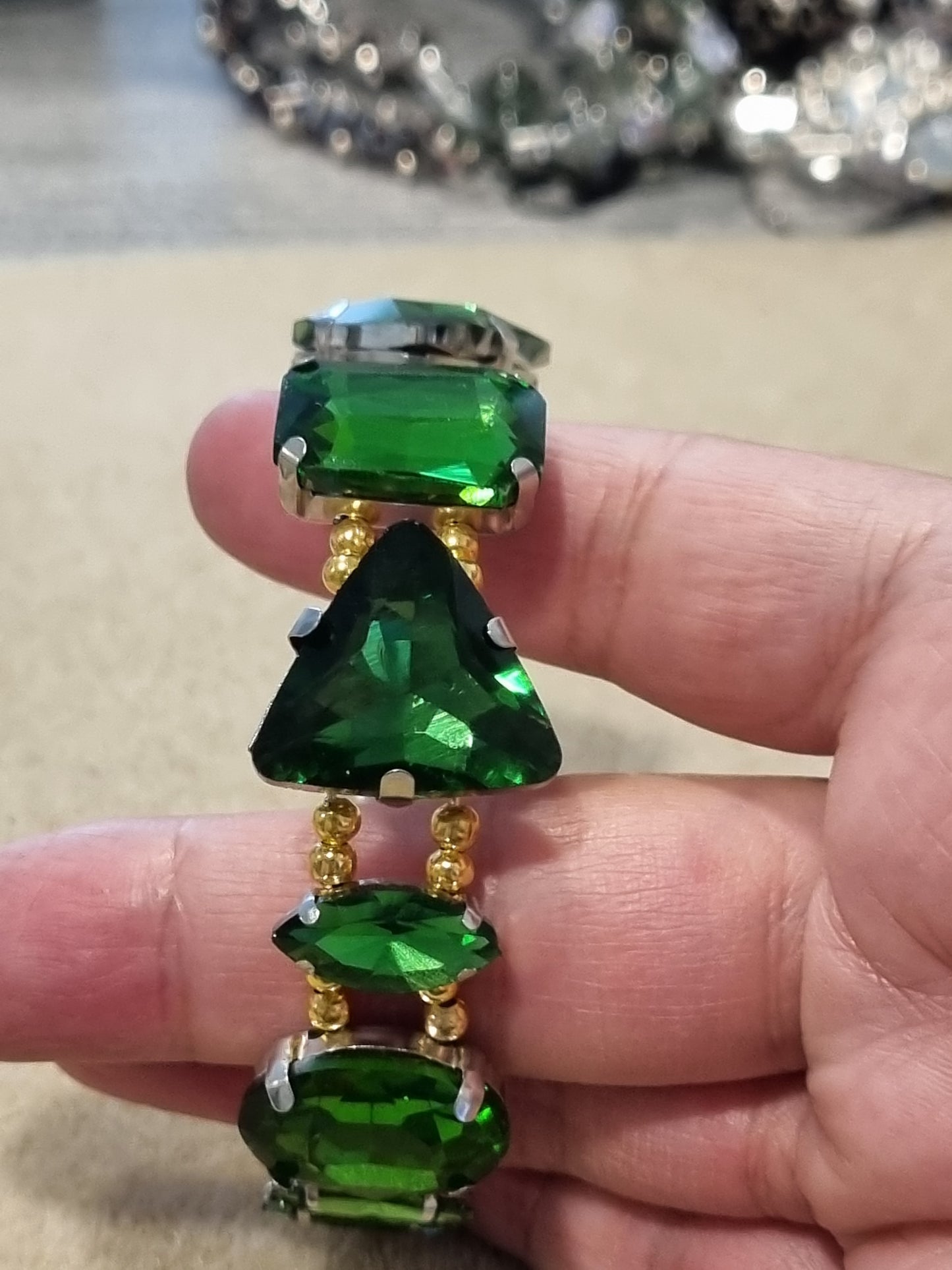 Glass Rhinestone Bangles