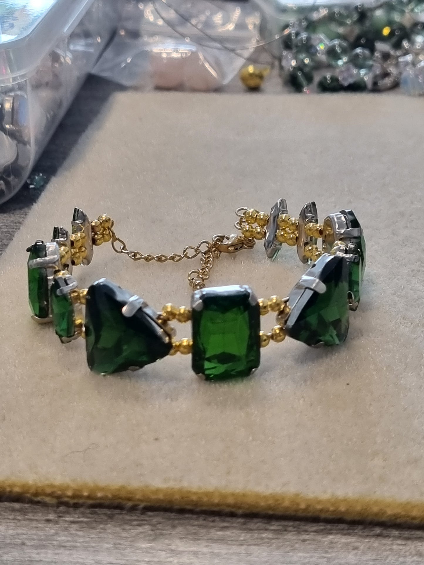 Glass Rhinestone Bangles