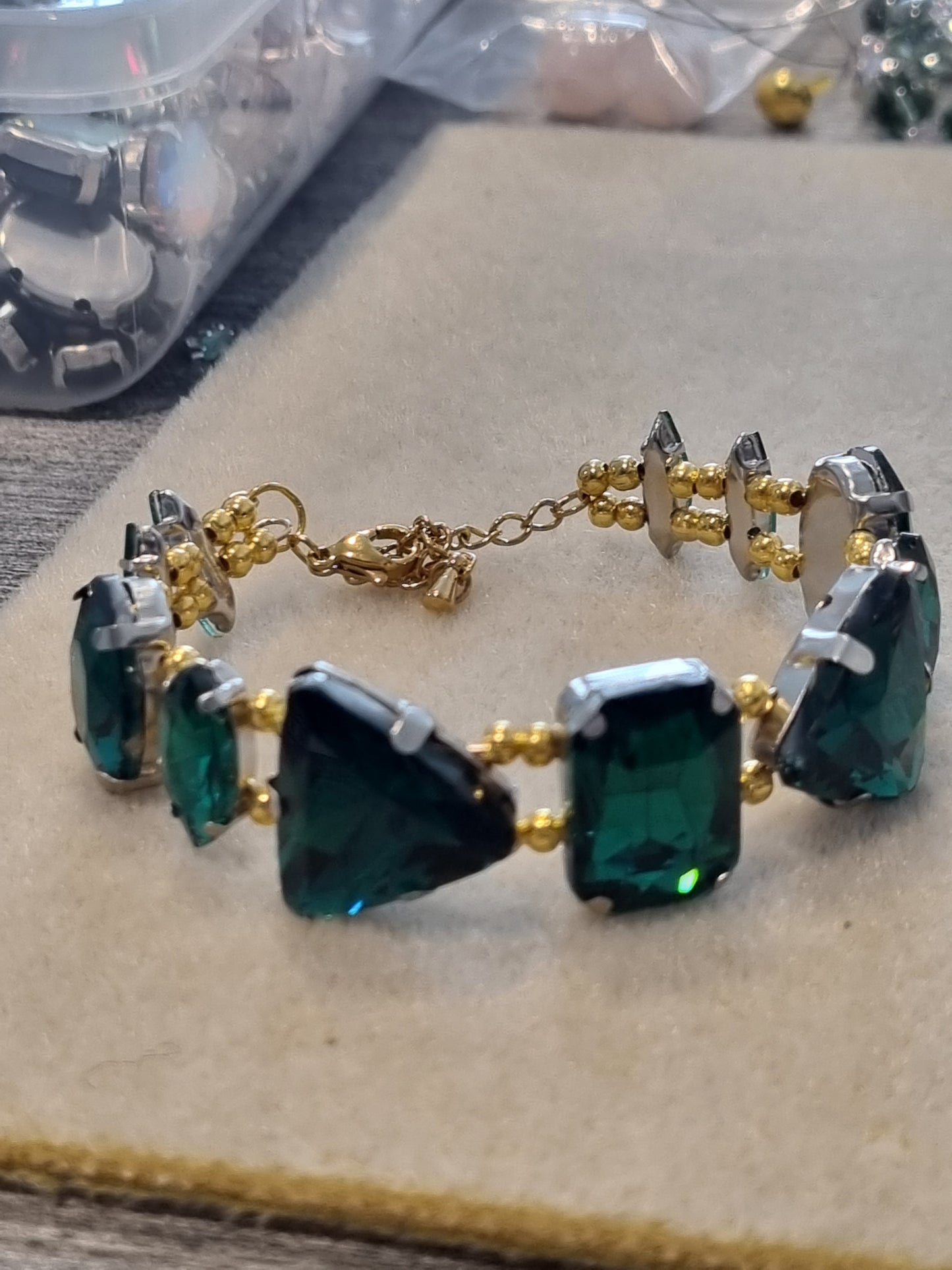 Glass Rhinestone Bangles