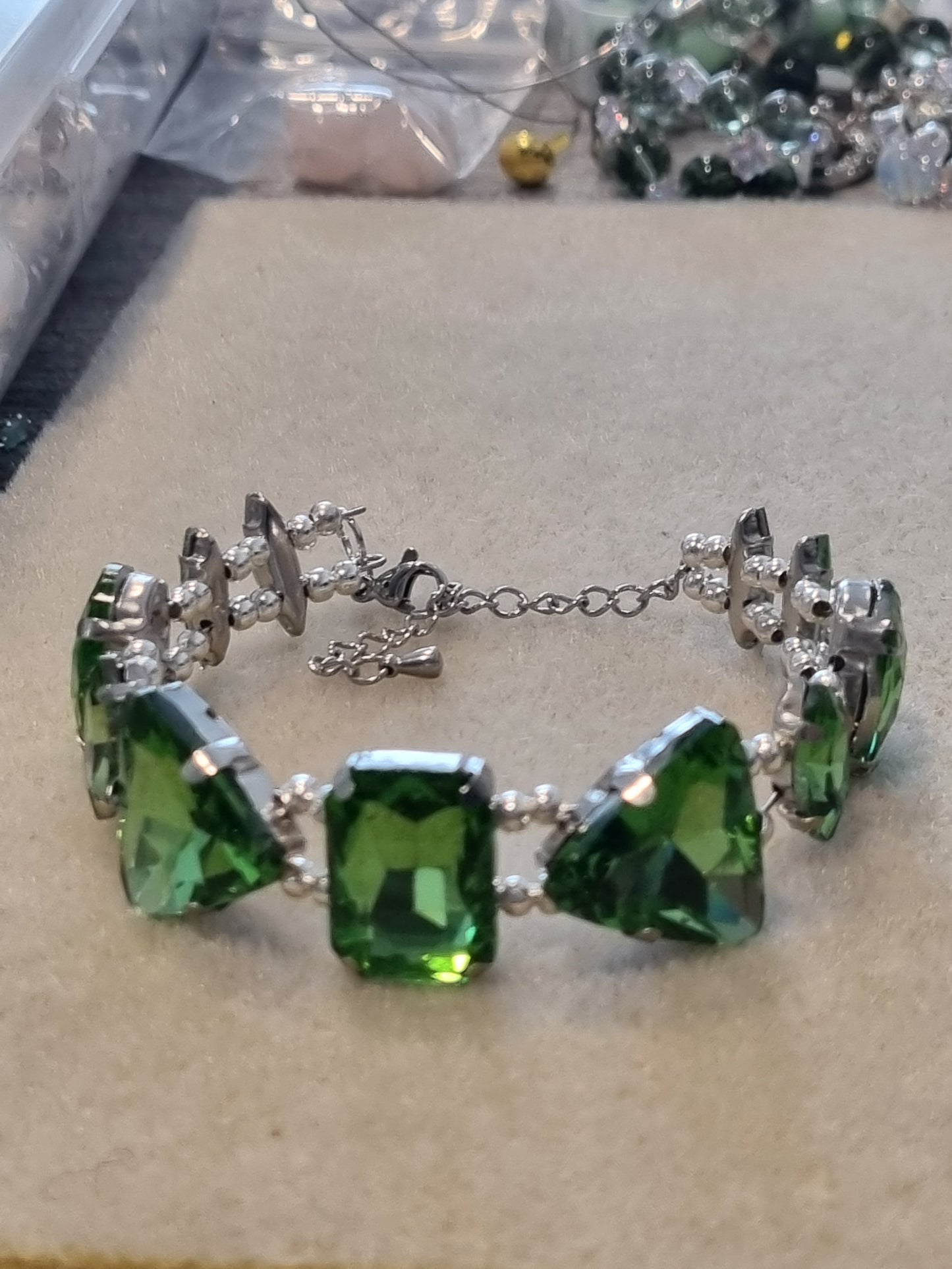 Glass Rhinestone Bangles