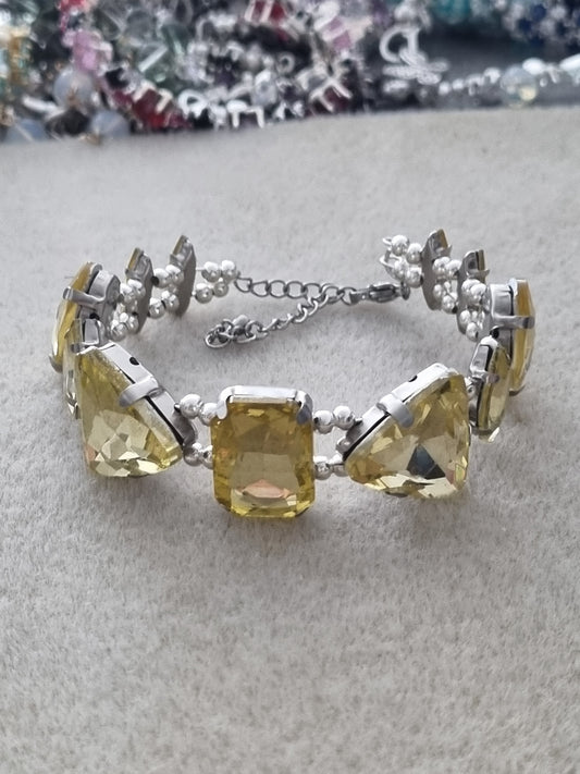 Glass Rhinestone Bangles