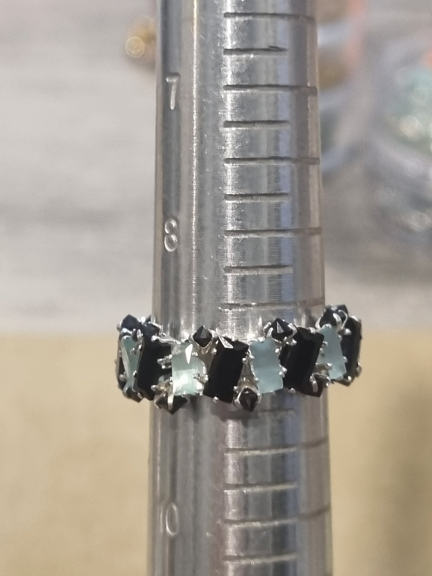 Beaded Crystal Rings