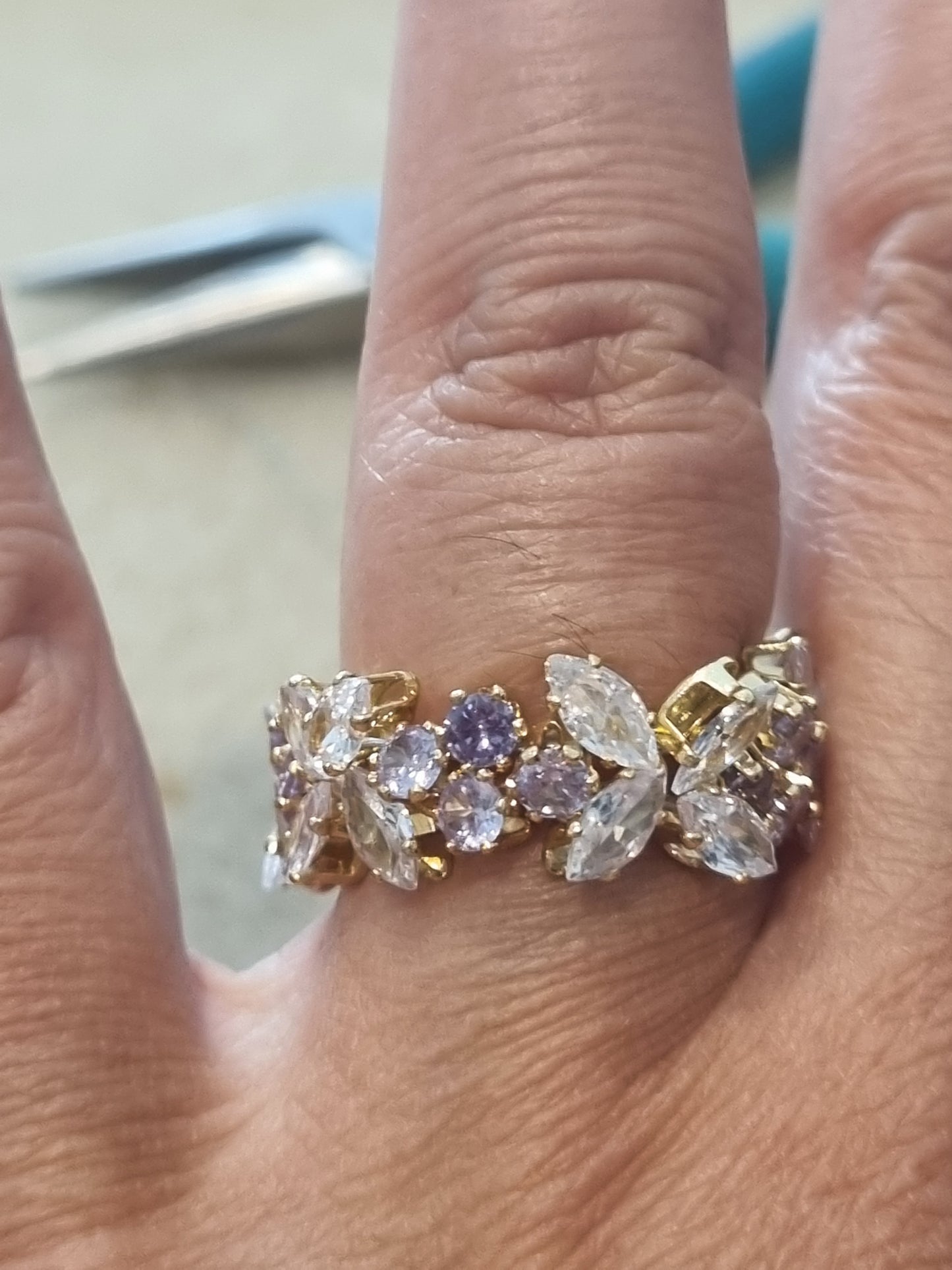 Beaded Crystal Rings