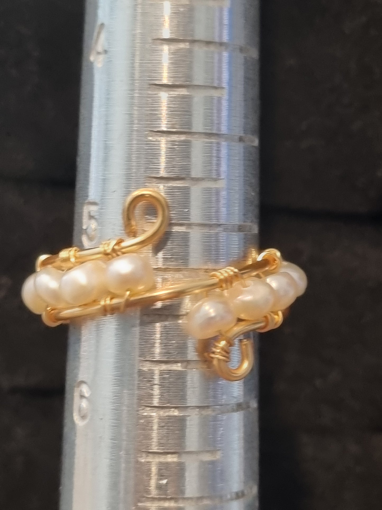 Beaded Band Stone Rings