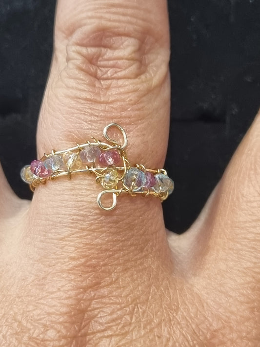 Simple Glass Bead Rings