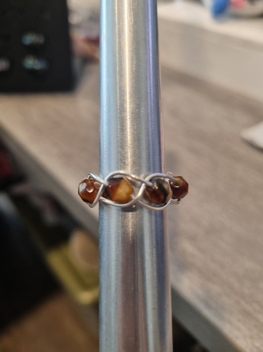 Braided Tiger Eye - Size 7.5 Adjustable