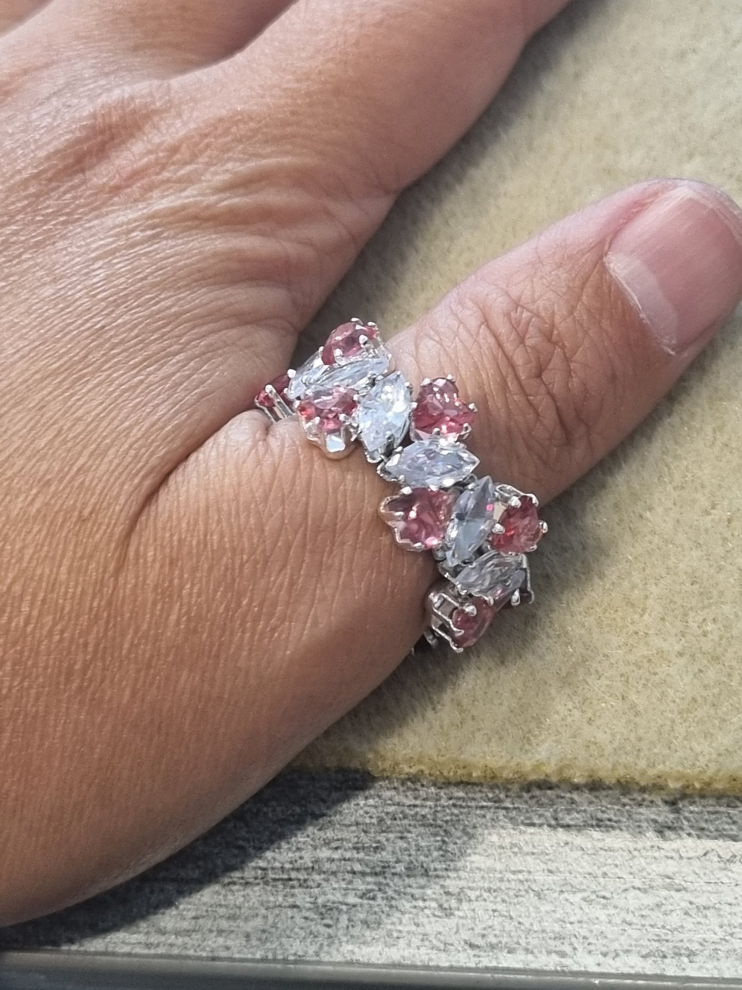 Beaded Crystal Rings