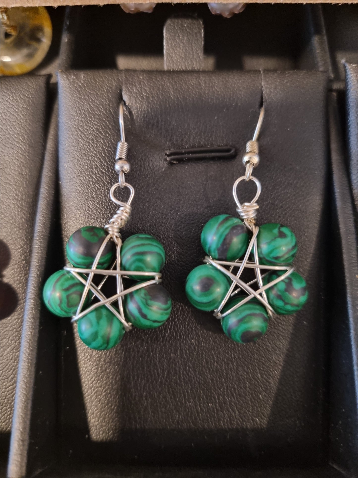 Gemstone Star Earrings