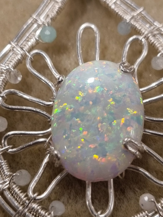 Star Rise Opal Pendant