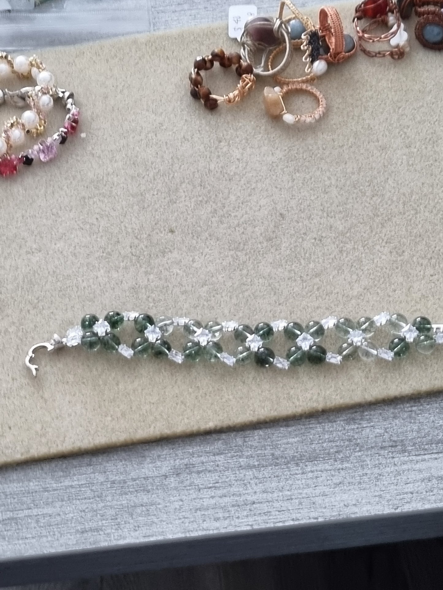 Crystal and Stone Bracelets