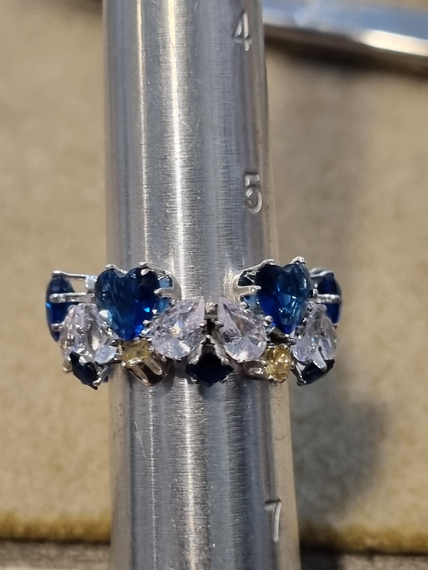 Beaded Crystal Rings