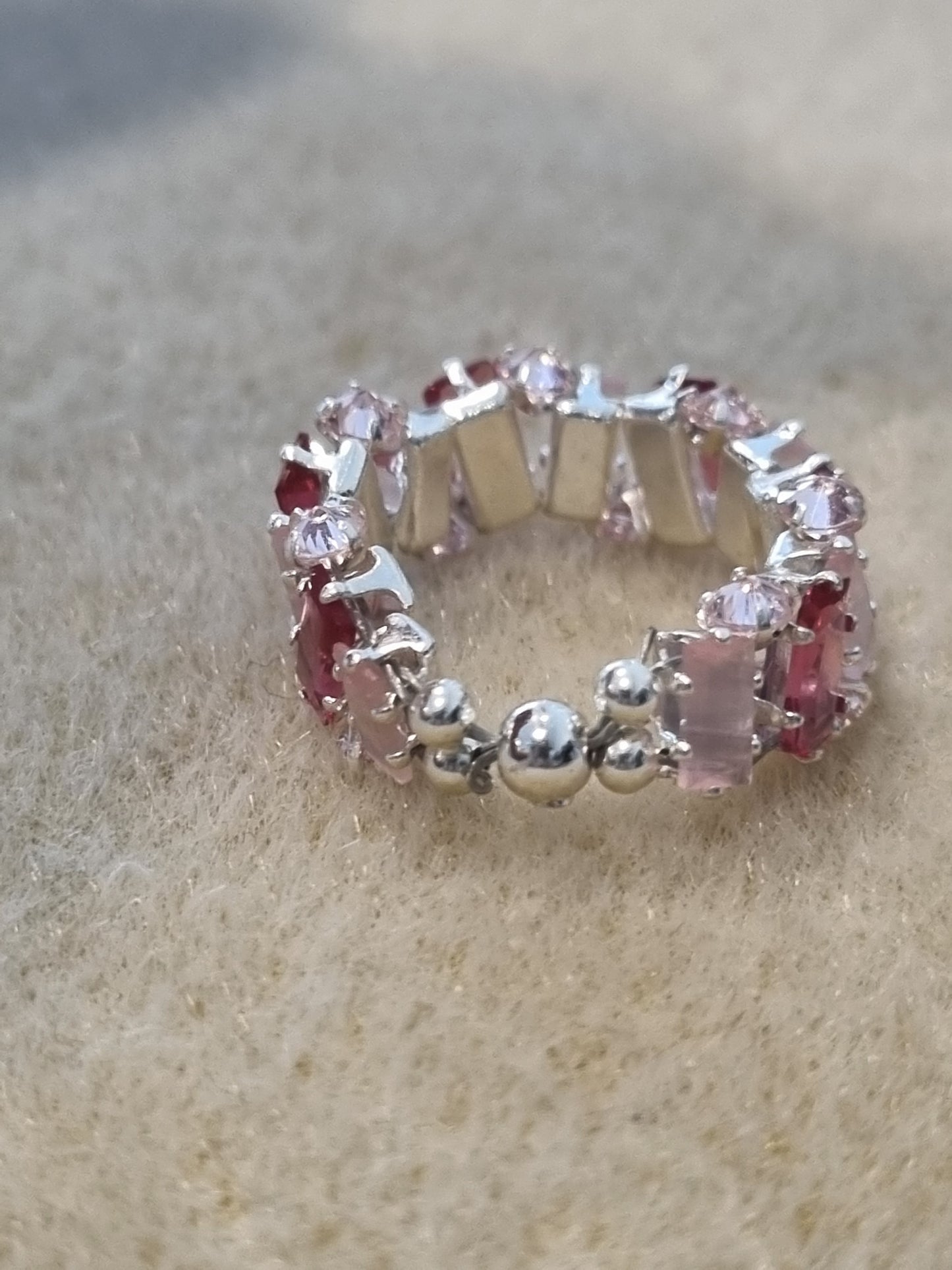 Beaded Crystal Rings