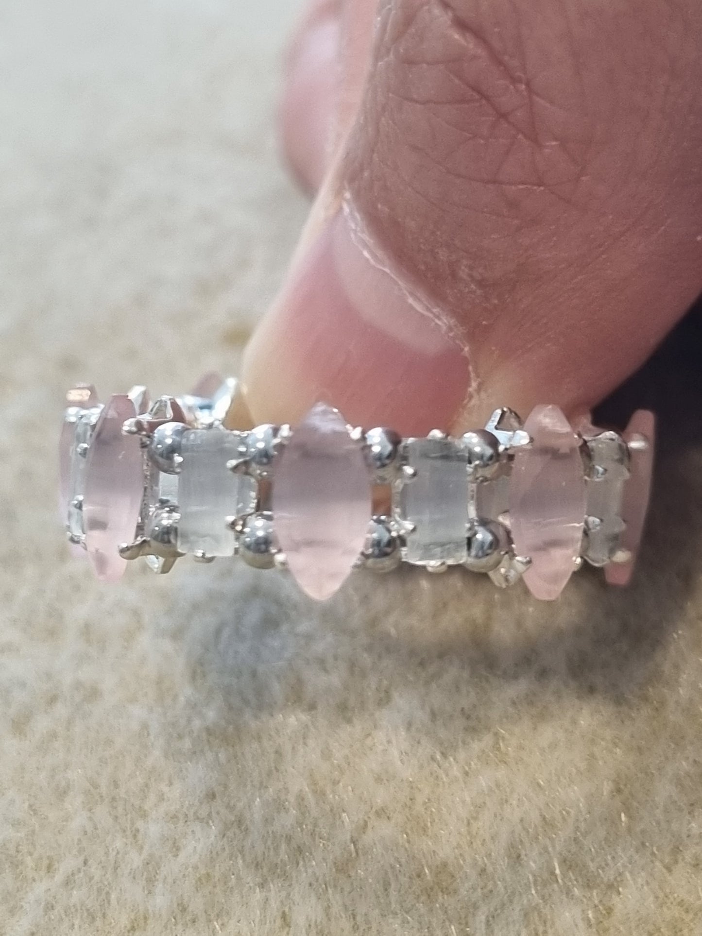 Beaded Crystal Rings