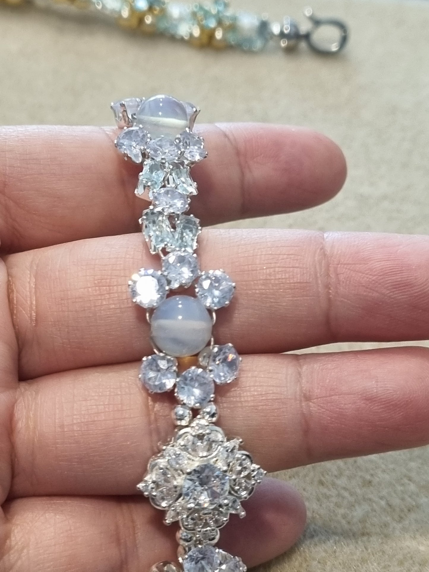 Crystal and Stone Bracelets