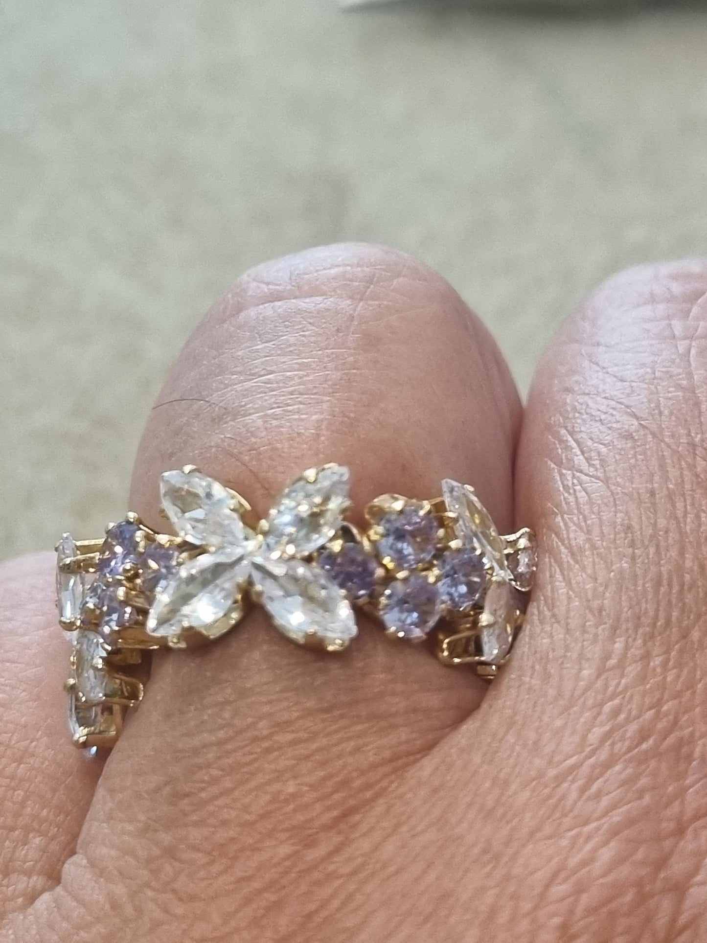 Beaded Crystal Rings